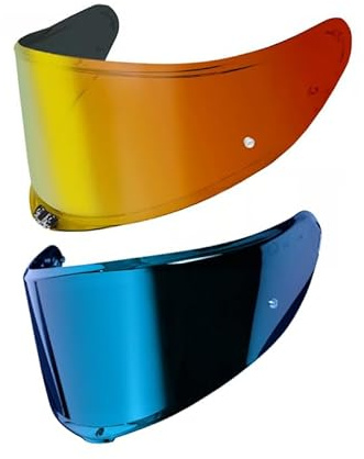 protectWEAR Ersatzvisiere für Motorradhelm 917/927 und 928 (917/927 Iridium Orange verspiegelt)