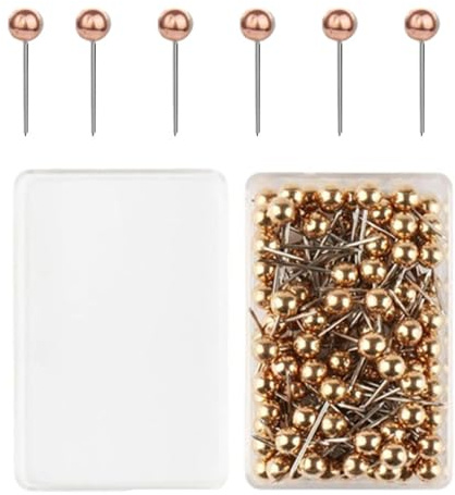 500 Stücke Map Push Pins, Plastik rundköpfen Pinnadeln,Buntkopf Pushpins, Dekorative Reißzwecke, Markierungsnadeln, für Karte, Kork-Pinnwand,Markierung