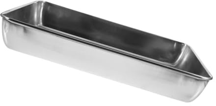Gatuida Bac de Bain pour Pigeons et Perroquets en INOX, Bassine Profonde 35x30 Cm, Accessoire Compatible Cages à Oiseaux, Bain Sécurisé pour Petits Oiseaux et Animaux de Compagnie
