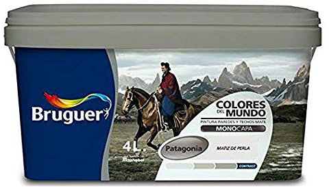 Bruguer Colores del Mundo Pintura para paredes monocapa Patagonia Matiz de Perla 4 L
