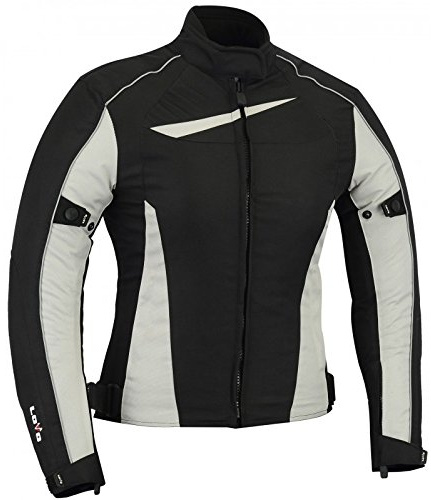 Giacca invernale per moto da donna L nero/grigio