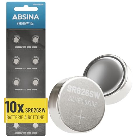 ABSINA Batteria SR626SW orologio 1,55V ossido d'argento