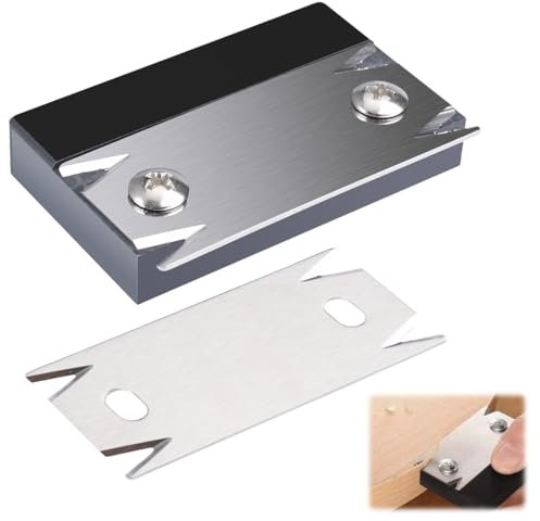 Coupe-Bordure pour le Travail du Bois, Antidérapant Raboteuse Manuelle Outils de Placage de Chant, Portable Coupe-Bande de Chant Manuel avec 1 Lame de Rechange pour Bois, PVC, ABS, Panneaux de Fibre