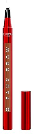 L'Oreal Paris Faux Brow, Hair-Like, Filling Eyebrow Pen with Double-Brush Tip, Fast & Precise Eyebrow Makeup, Auburn, 0.04 Fl Oz