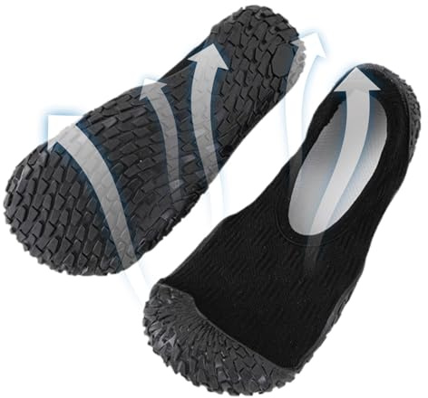Zapatos descalzos, Zapatillas de Cinta de Correr, Zapatos de Yoga para Mujeres, Zapatillas Calcetines Ligeros Ligeros de Sola Calzado para Interior Flexible para Mujeres y Niñas, Negro , 37 EU