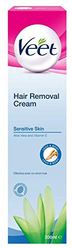 Veet Hair Removal Cream for Sensitive Skin Body & Legs (200ml) x 2