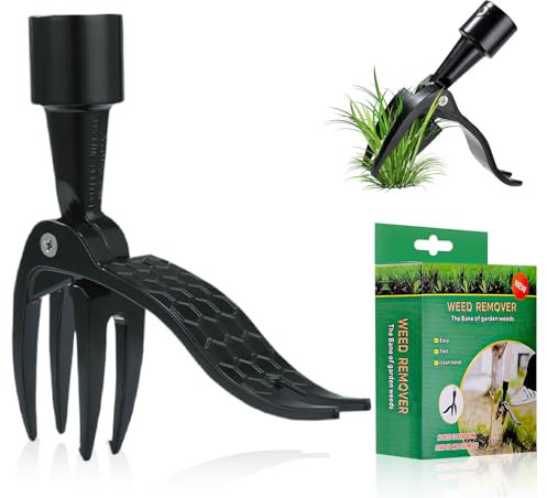 Garden Weeder Tool, Weed Extractor Tool, Detachable Weed Puller, Weed Remover Tool long Handle Manual Weeders for Garden Lawn Farmland-No Handle