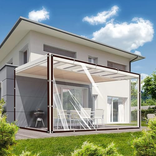 Bache Transparente Exterieur, Bâche Transparente avec Oeillets, Imperméable, Anti-déchirure, pour Meubles de Jardin, pour l'extérieur, Isolation des Plantes, avec Corde de, 2x3m