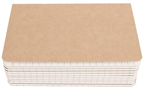 Jeffergarden 10-pack Fickanteckningsböcker med Omslagsfodrade Sidor Av Kraftpapper för Resejournalanteckningar för Skolkontoret (FJ-ersättningskärna (Ruled))