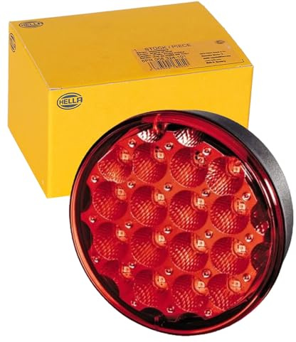 HELLA Dimbakljus - LED - 24V / 12V - påbyggd - ADR/GGVS - Lyktglasfärg: röd - Kabellängd: 500mm - Kontaktutförande: öppna kabeländar - Höger/Vänster - 2NE 344 200-091