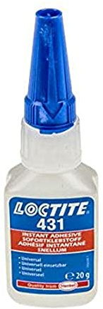Loctite 431X20GRM LOC 431 Medium Viscosity Ethyl-Based Instant Adhesive, 20 g