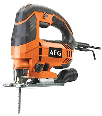 AEG STEP80 Seghetto Alternativo con Impugnatura a Staffa 700 W, Seghetto Alternativo a Batteria, Regolabile in 6 Posizioni, con Impugnatura Ergonomica, con Cavo di 4m e Lama