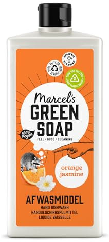 Marcel's Green Soap - Spülmittel Orange & Jasmin - Geschirrspülmittel - Umweltfreundlich - Vegan - 97% Biologisch abbaubar - 500 ml