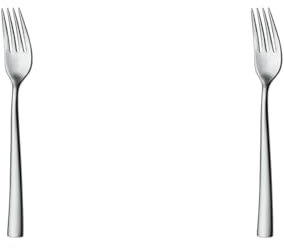 WMF Philadelphia Menügabel 19,9 cm, Cromargan Edelstahl poliert, glänzend, spülmaschinengeeignet, 19.8 x 2.6 x 1.7 cm (Packung mit 2)