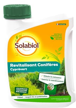 SOLABIOL Engrais Cyprevert Revitalisant Conifères | 750 ml | Stimule La Croissance SOCYP750S
