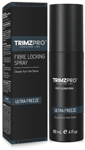 TrimzPro Signature Fibre Holding Hair Setting Spray ? Strong, All-Day Hold, Anti-Humidity, Frizz Control, Volume Boost for All Hair Types
