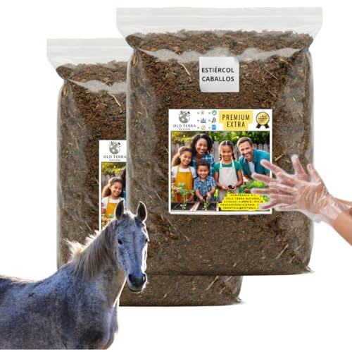 Estiercol de Animales Premium (X2, Estiércol Caballos)