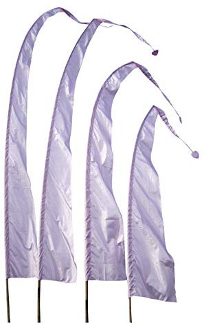 Bali-Fahne, Polyester, hellrosa, 4 Meter