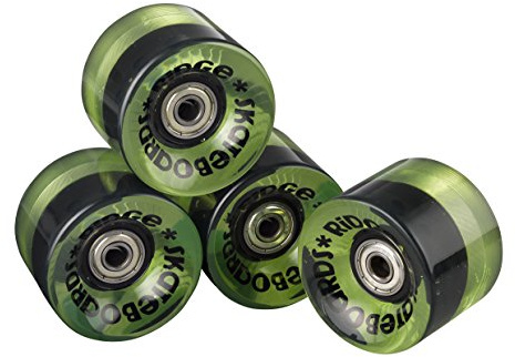 Ridge Skateboards Cruiser Ensemble de roues de Skateboard Transparent Vert 5,9 cm