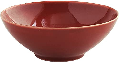 KAHLA 1T6027A93020W Homestyle Schälchen 9 cm 0,10 l siena red mediterranes Geschirr aus Porzellan mit Steingut- und Keramiklook Dipschälchen kleines Schälchen rund rot