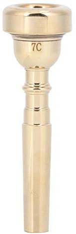 Metalltrompetenmundstück, Trompete Mundstück Langable Stylish Messing Professional Horn Musical Instrument Accessoires (Gold 7C)
