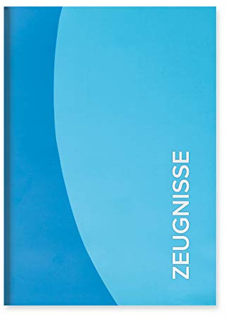 ROTH Zeugnismappe Duo - Blau - mit 12 A4 Klarsichthüllen, Dokumentenecht - Dokumentenmappe