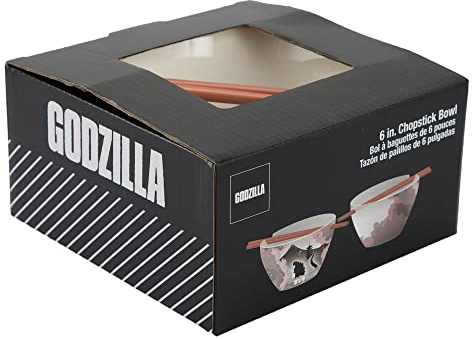 Bioworld Godzilla 20 oz Ramen Bowl with Chopsticks