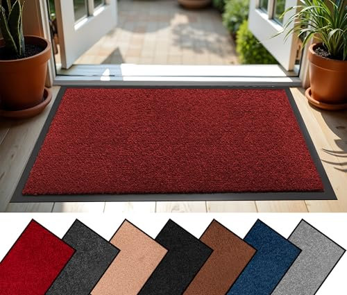 BLADO Door Mats Indoor & Outdoor - Non Slip Heavy Duty Rubber Back Door Mat Washable Dirt Trapper for Entrance, Kitchen Offices Floor Mat