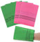 5 Guanti Esfolianti Asiatici Coreani su Entrambi i Lati Guanti Esfolianti Italiani Asciugamano per Rimuovere la Pelle Morta Calli Scrubber per Doccia Accessori da Bagno Spugne Luffa (Rosa Verde)
