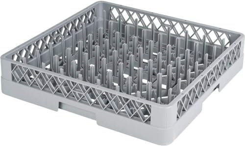 Morleos Spülkorb 50x50x10 cm (Tellerspülkorb) mit Fingern | Geschirrkorb Spülmaschine Besteckkorb Abtropfkorb Abtropfgestell | Teller (grobmaschig) | Besteck (feinmaschig) | Gläser (grobmaschig)