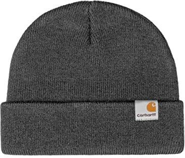 CARHARTT WIP Stratus Low Beanie - Dark Heather, Dunkles Erika, Einheitsgröße