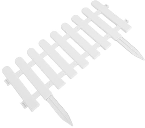 Fdit Paneles de Enclavamiento de Bordes de Paisaje de Plástico para Barrera de Malezas Efectivo de Jardín, Estacas de Tierra para Césped-5pcs para Cama de Flores