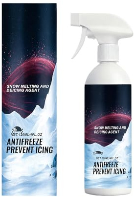Generico Spray descongelante para parabrisas, 120 ml, agente antivaho y disuelve la nieve, descongelante de acción rápida, para coches y camiones, cristales, espejos, cerraduras de invierno
