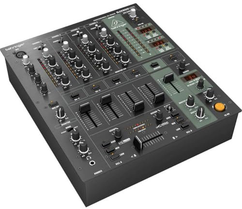 Behringer PRO MIXER DJX900USB Professioneller 5-Kanal-DJ-Mixer mit INFINIUM „kontaktlosem“ VCA-Crossfader, fortschrittlichen Digitaleffekten und USB/Audio-Schnittstelle