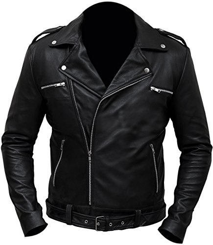 XS - Black - Faux Leather - Negan The Walking Dead Jacket
