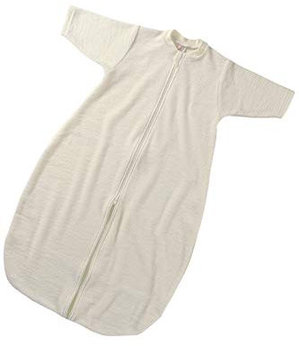 Engel Natur, Frottee Schlafsack mit Reißverschluss, 100% Wolle (kbT) (0 (62/68), Natur)