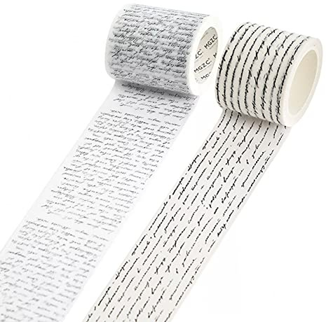 bopely 2 rullar vintage stil washi papper tejp scrapbooking klistermärken skoltillbehör dekoration gör-det-själv stationära band
