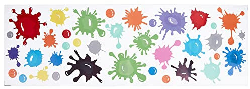 GORGECRAFT Peinture Éclaboussures Stickers Muraux Créatifs Aquarelle Splash Stickers Muraux Drôle Multicolore PVC Tache Ornement pour Salle d'art Salle de Classe Chambre Salon Décorations