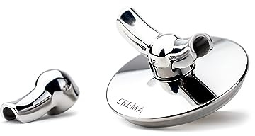 Crema Coffee Products | Single & Double Bottomless Spouts | 54mm | Made For New Crema Bottomless Portafilters | Compatible with Crema Single, Double & Triple Shot Baskets | Espresso Machine Accessory