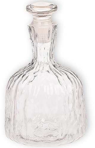 MIJOMA Snygg whiskykaraff On the Rocks, 1 300 ml: Elegant, karaff lufttät och storformat – glaskaraff för full smak