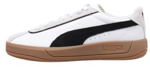 Puma Puma Club KLASSIKA - Scarpe da Ginnastica Femmina, Puma White-Puma Black-Warm White,