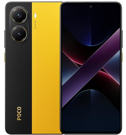 Xiaomi Poco X7 Pro 5G Telefono Cellulare 12+512GB 6000mAh Batteria per Smartphone Display AMOLED 120Hz, Nessun Caricabatterie Ma con NFC, Versione Europea Giallo