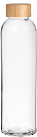 Shurity Borraccia in vetro Elegance in vetro 500ml. Con Tappo in Legno (1PZ)