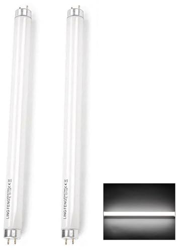 2 Pezzi 8W Tubi Fluorescenti T5 300mm, T5 Bianco Caldo 4000K, 560LM, Attacco G5, Luce a Basso Consumo Energetico, Luce Di Emergenza a Risparmio Energetico, Adatta per Cucina, Bagno, Armadio, Garage