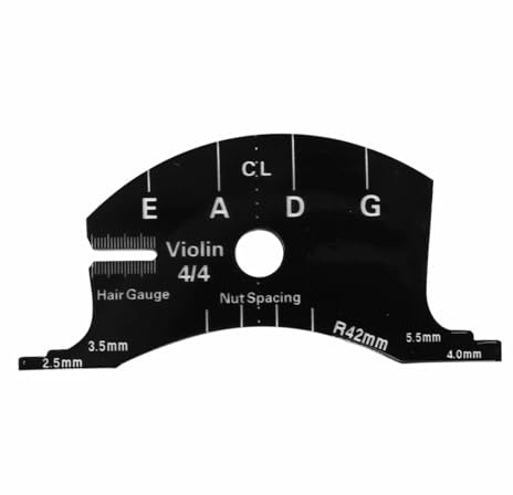 Bridge 4/4 size metal violin bridge for improved music expression and simplified setup