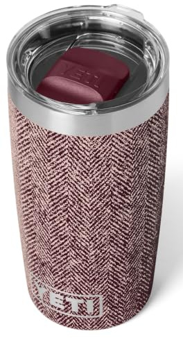 YETI Rambler 10 oz (295 ml) Tumbler, Riverhead Red | Stainless Steel Coffee Travel Mug with MagSlider Lid (Not Leakproof), Insulated Coffee Cup Keeps Drinks Hot or Cold