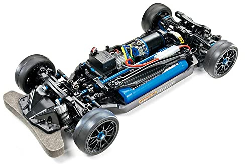 TAMIYA 47326-000 47326 47326-1:10 RC TT-02R Kit, Remote Controlled Car/Vehicle, Model Building, Kit, Chassis, Hobby, Black