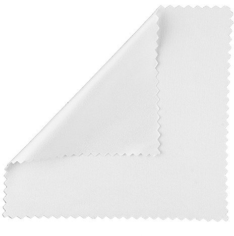 Ideen mit Herz mikrofiberdukar | 15 cm x 15 cm | Vit | Paket med 5 | Rengöringsdukar för glasögon, smartphones, mobiltelefoner, surfplattor, kameralinser, LCD-skärmar