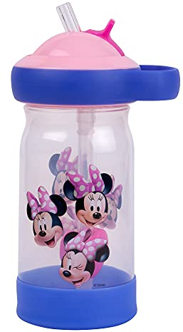 The First Years Disney Minnie Mouse Sip & See Kids Water Bottle - Water Bottle for Toddlers - Spill Proof Toddler Cup - 12 Oz
