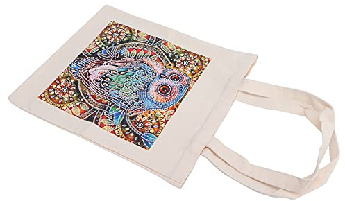 Diamondmålning väska, Praktisk Färgglad Shopping Bag Special Lätt Att Bära Återanvändbar Väska för Skolväska Förvaring Picknick Resepresenter